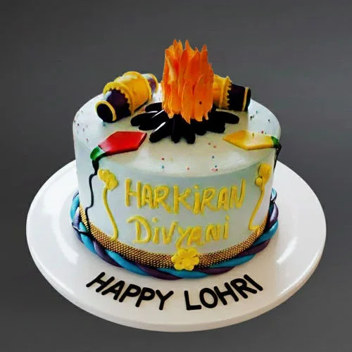 Happy Lohri cake