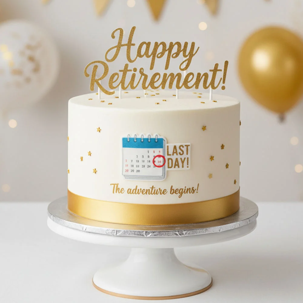 Happy Retirement cake