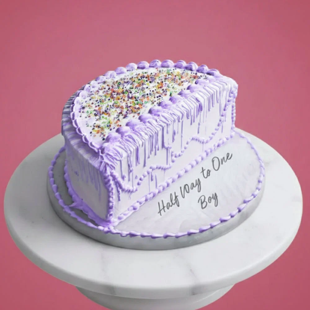 Lilac Half year Cake