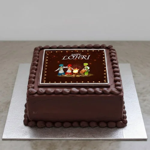Lohri Festival chocolate cake