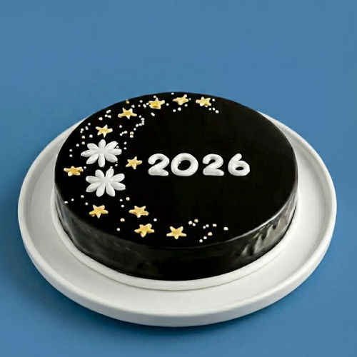 New year chocolate cake