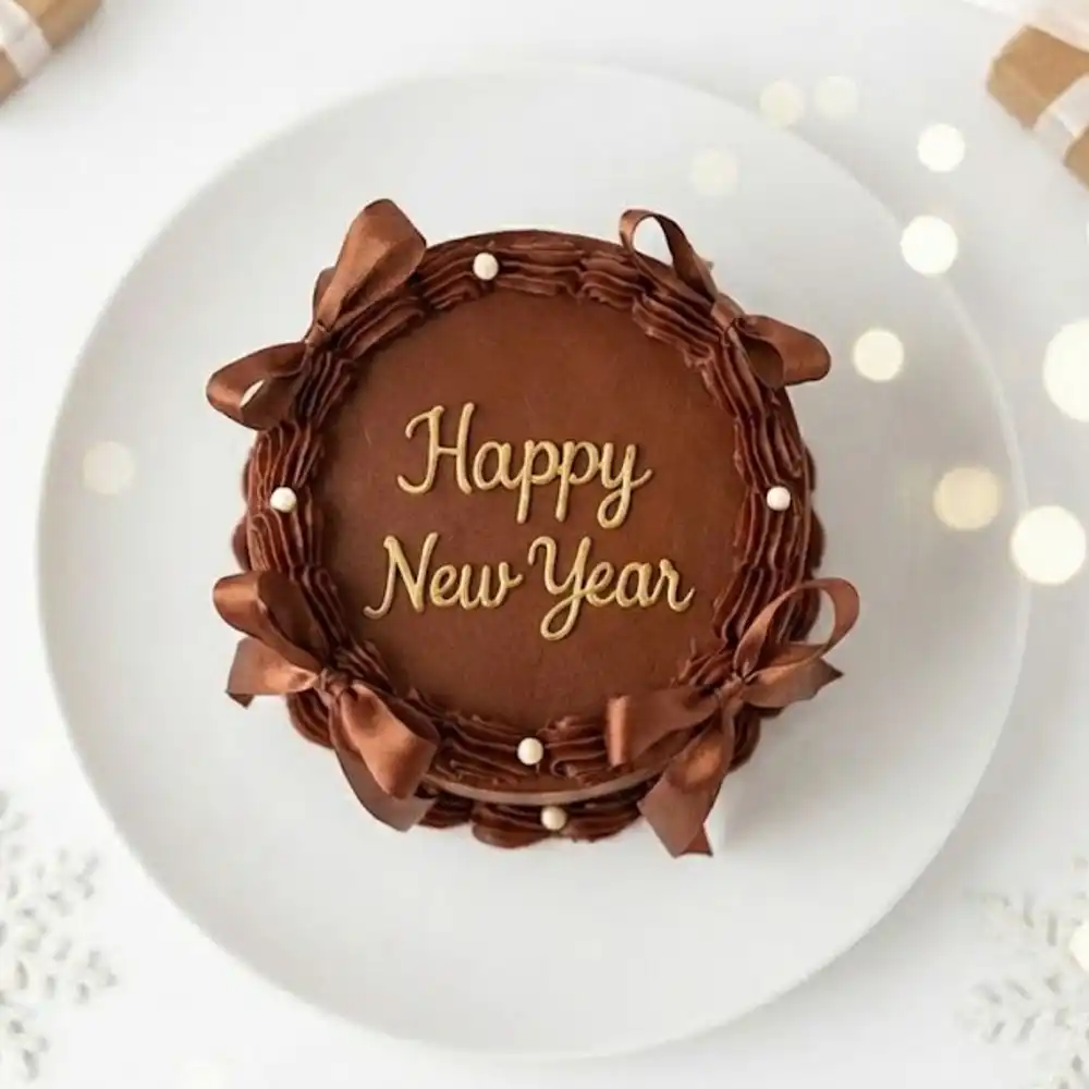 Brown Bow Trending Cake